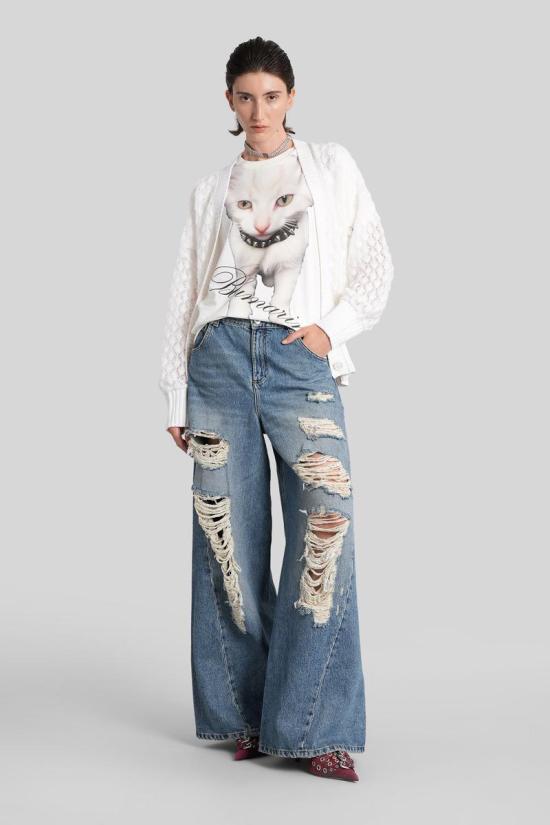 25FW 블루마린 반팔 티셔츠 425461 2T101A WHITE - BLUMARINE