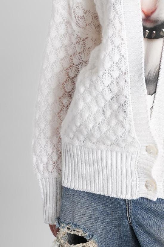 25FW 블루마린 가디건 425458 2M644A WHITE - BLUMARINE