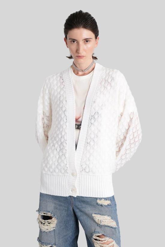 25FW 블루마린 가디건 425458 2M644A WHITE