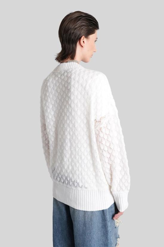 25FW 블루마린 가디건 425458 2M644A WHITE - BLUMARINE