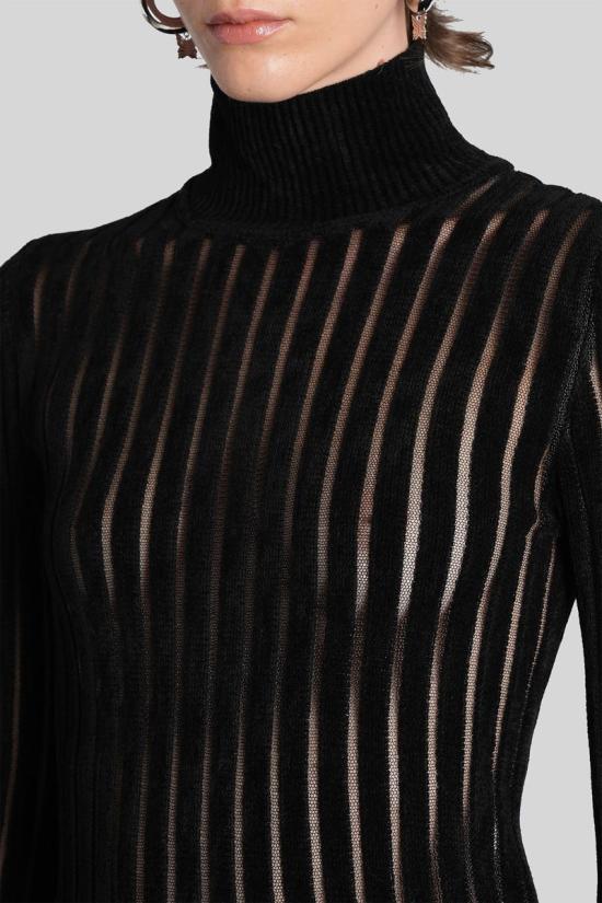 25FW 블루마린 터틀넥 425473 4M172A Black - BLUMARINE