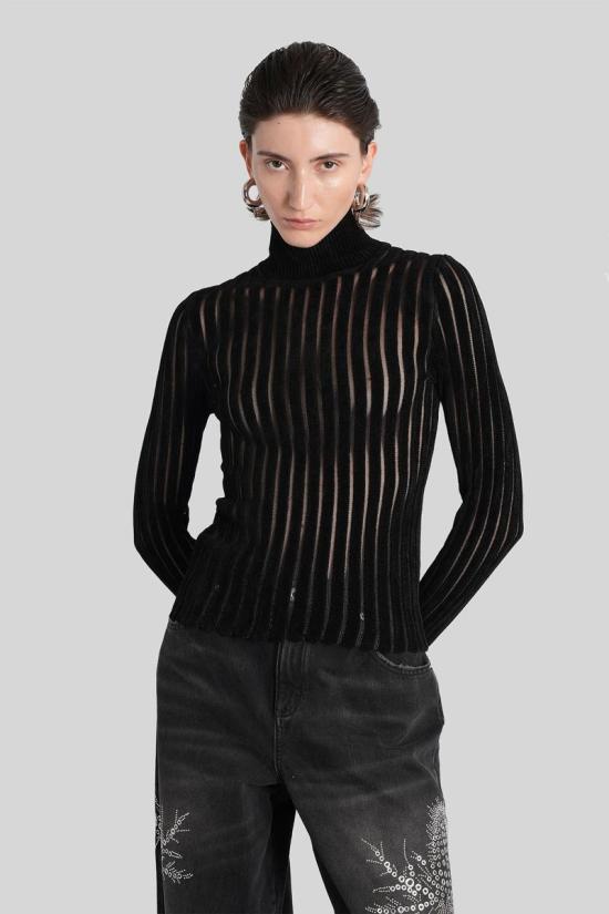 25FW 블루마린 터틀넥 425473 4M172A Black