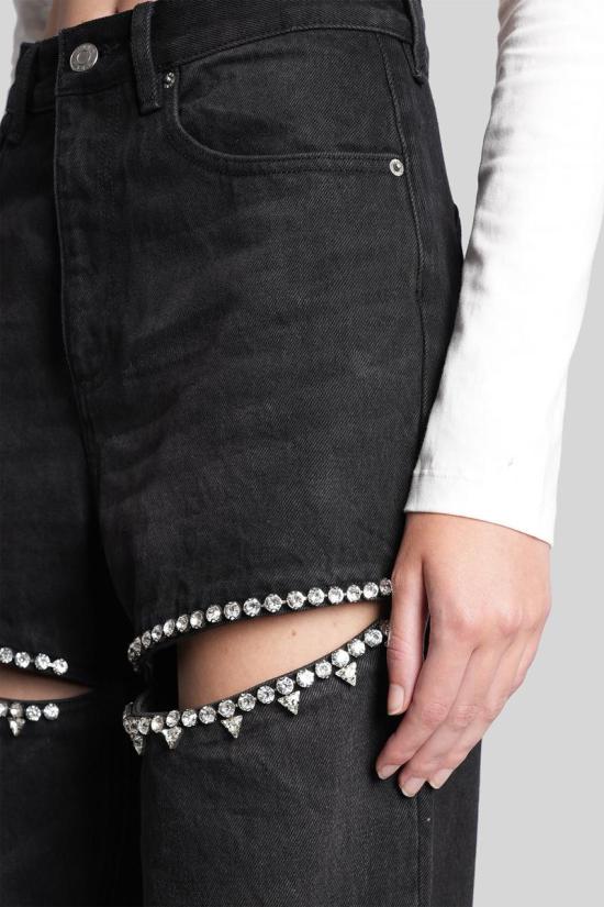 25FW 아레아 데님 팬츠 415783 0000P01333 Black - AREA