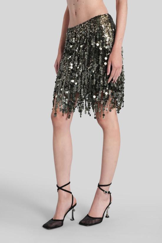 25FW 블루마린 미디 스커트 425466 2G278A GREEN - BLUMARINE