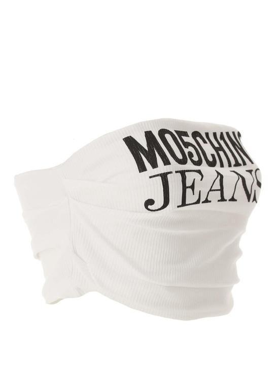 24FW 모스키노 민소매 티셔츠 081337590001 White - MOSCHINO