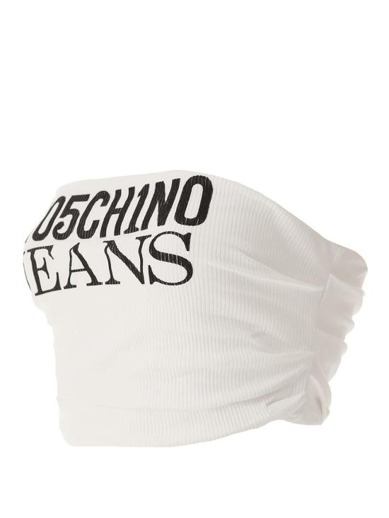 24FW 모스키노 민소매 티셔츠 081337590001 White - MOSCHINO
