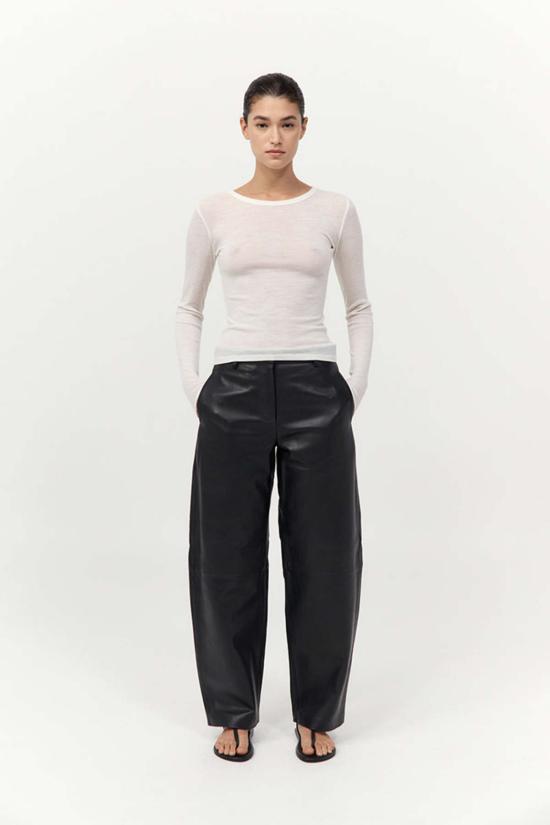  세인트아그니 스트레이트 팬츠 세인트 아그니 가죽 풍선 팬츠 - ST.AGNI