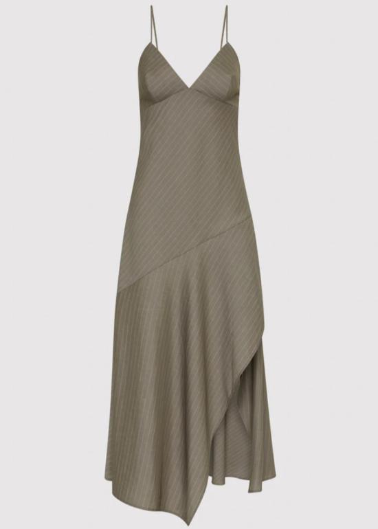  세인트아그니 롱 원피스 세인트 아그니 비대칭 슬립 드레스