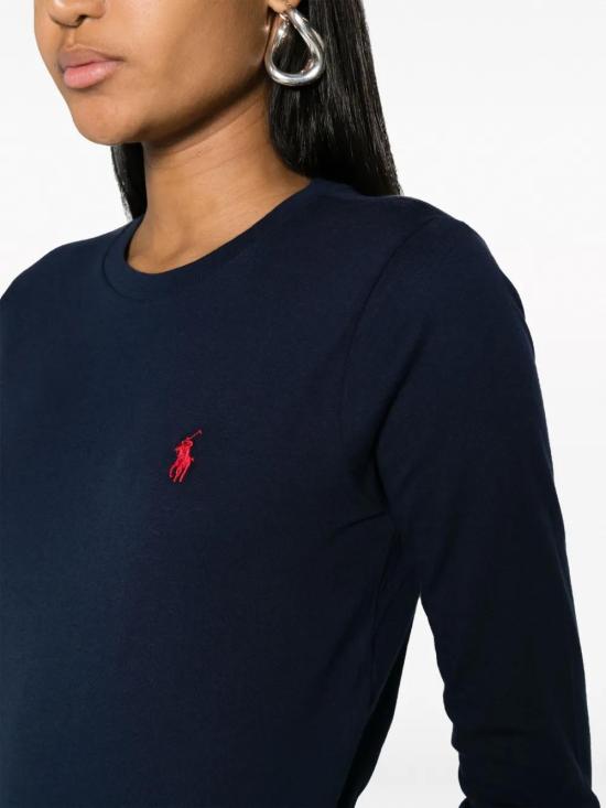 25FW 랄프 로렌 긴팔 티셔츠 211898699002 410 CRUISE NAVY - RALPH LAUREN