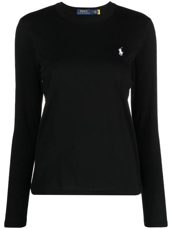 25FW 랄프 로렌 긴팔 티셔츠 211898699003 001 POLO BLACK