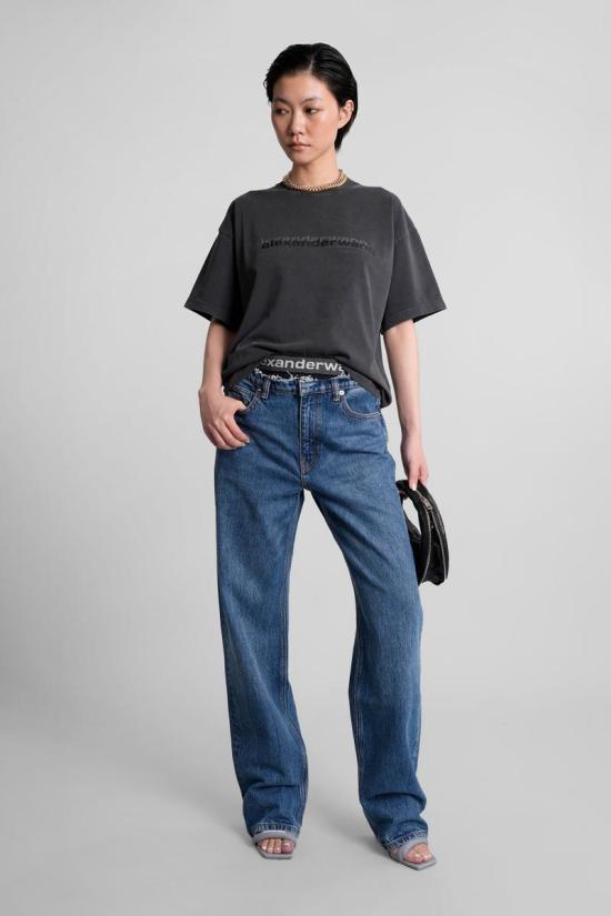 25FW 알렉산더 왕 반팔 티셔츠 423078 UCC3251847 Black - ALEXANDER WANG