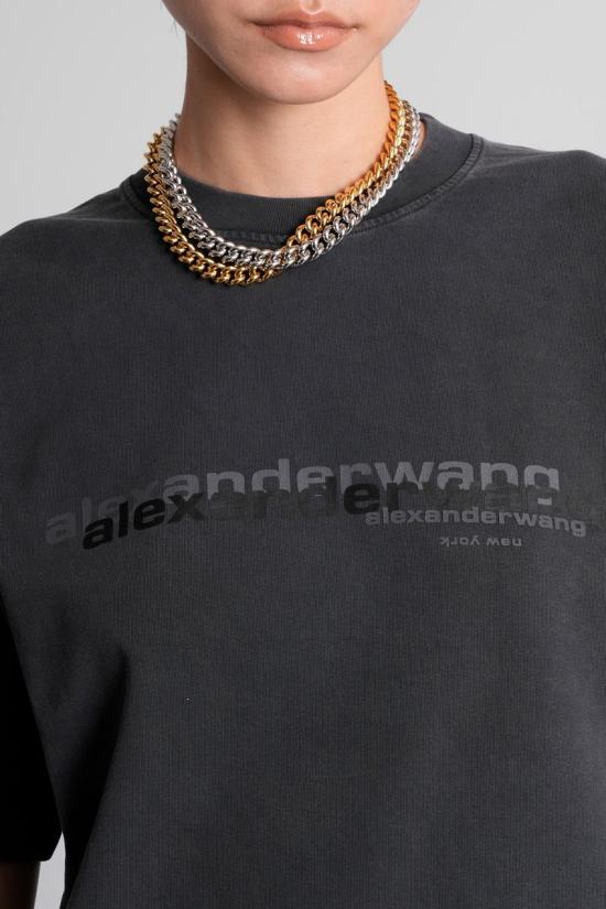 25FW 알렉산더 왕 반팔 티셔츠 423078 UCC3251847 Black - ALEXANDER WANG