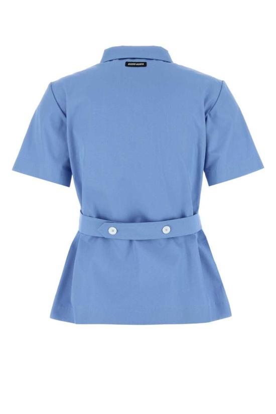 25SS 미우미우 블라우스 MK1934SOOO1BMS F0013 BLUE - MIU MIU