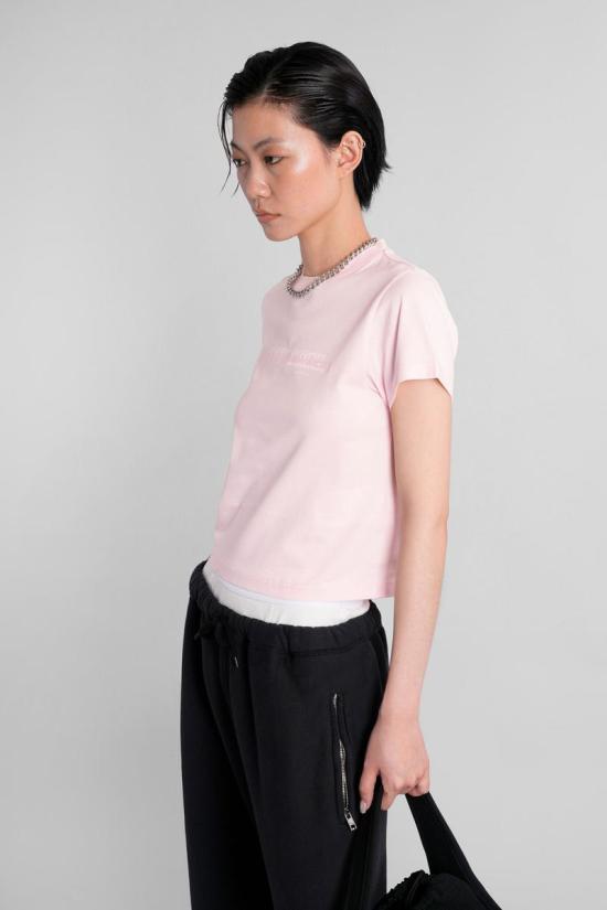 25FW 알렉산더 왕 반팔 티셔츠 423065 1CC3251103 Pink - ALEXANDER WANG