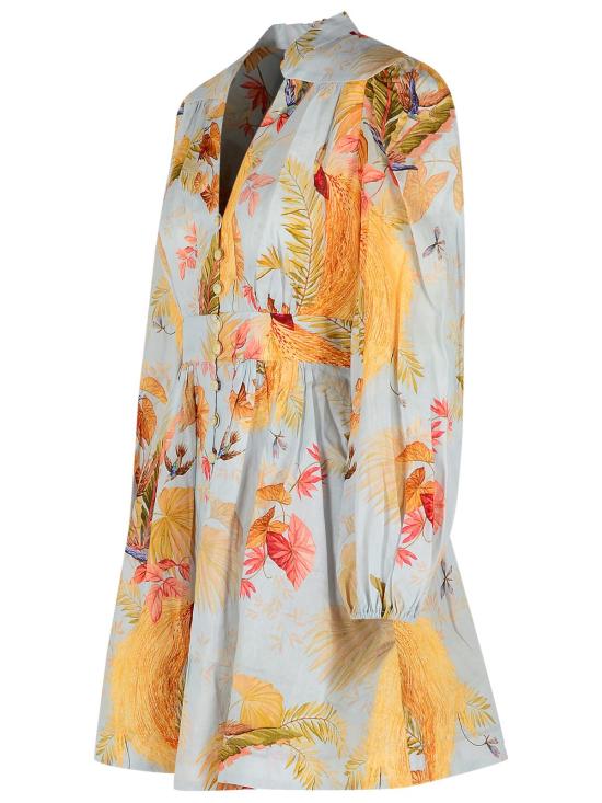 25FW 짐머만 숏 원피스 5147DSS253LIGHT BLUE PALM Light Blue - ZIMMERMANN