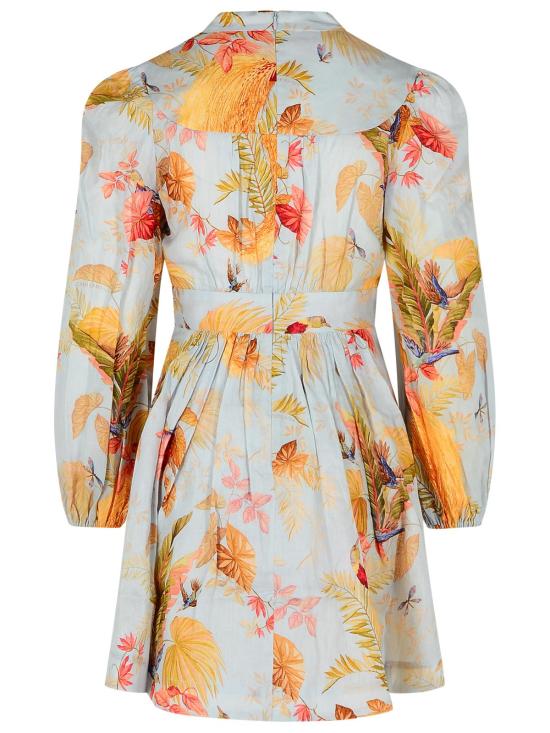 25FW 짐머만 숏 원피스 5147DSS253LIGHT BLUE PALM Light Blue - ZIMMERMANN