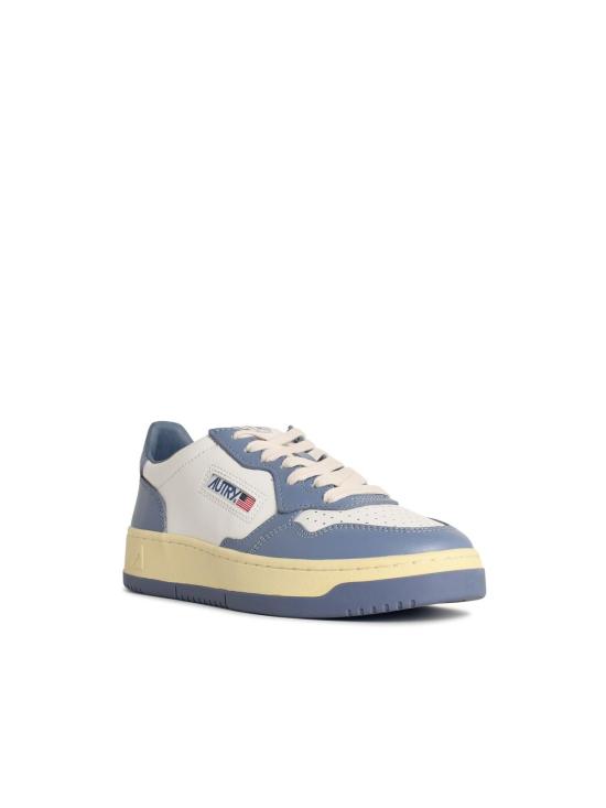 25FW 오트리 메달리스트 로우 레더 스니커즈 AULWWB62 Light Blue - AUTRY