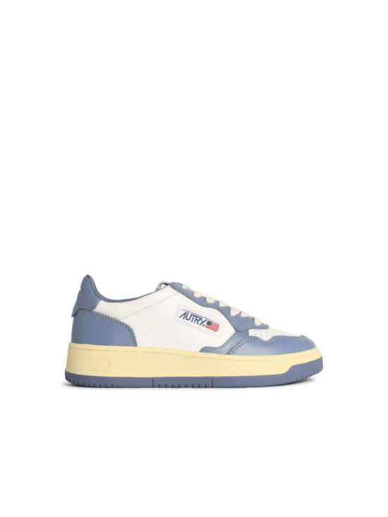 25FW 오트리 메달리스트 로우 레더 스니커즈 AULWWB62 Light Blue