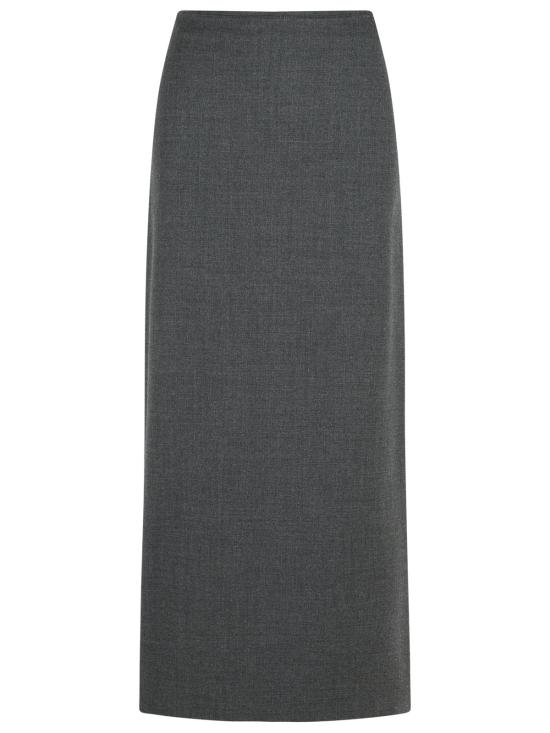 25FW 루루 드 세종 미디 스커트 SAMOSANTHRACITE MELANGE Grey