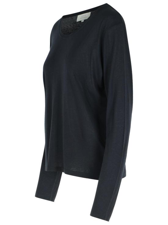 25FW 루루 스튜디오 긴팔 티셔츠 AVABLACK Black - LOULOU STUDIO