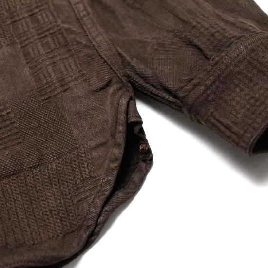  스튜디오 다치산 긴팔 셔츠 스튜디오 다르티잔 5717 "아마미 도로조메" 보로 자카드 - STUDIO D'ARTISAN