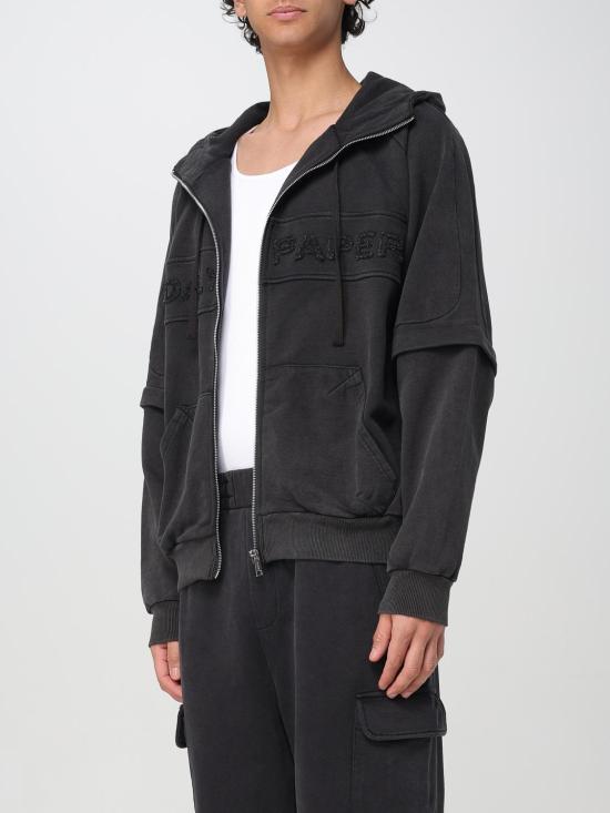 25FW 데일리 페이퍼 집업 니트 2511009 Black - DAILY PAPER