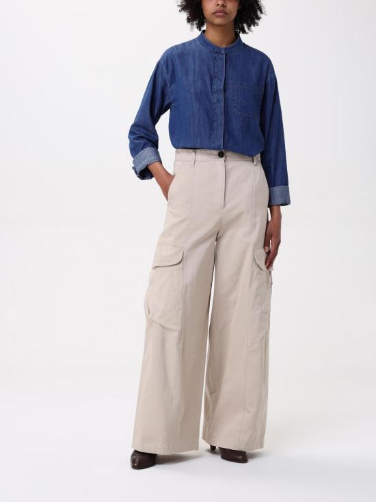 25SS 에스막스마라 스트레이트 팬츠 2519131141600 001 Beige - 'S MAX MARA