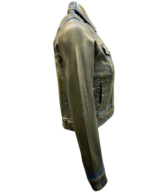  매디슨 메종 데님 자켓 데님 재킷 골드/라이트 데님 - MADISON MAISON