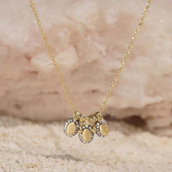  마리 로르 샤모렐 목걸이/팬던트 N. 927 미니 벨 & 메달리온 목걸이 - MARIE LAURE CHAMOREL