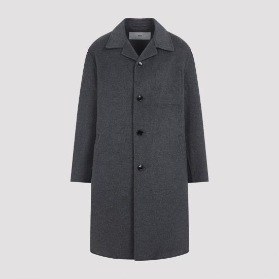 25FW 아미 코트 HCO471 WV0022 055 HEATHER GREY - AMI