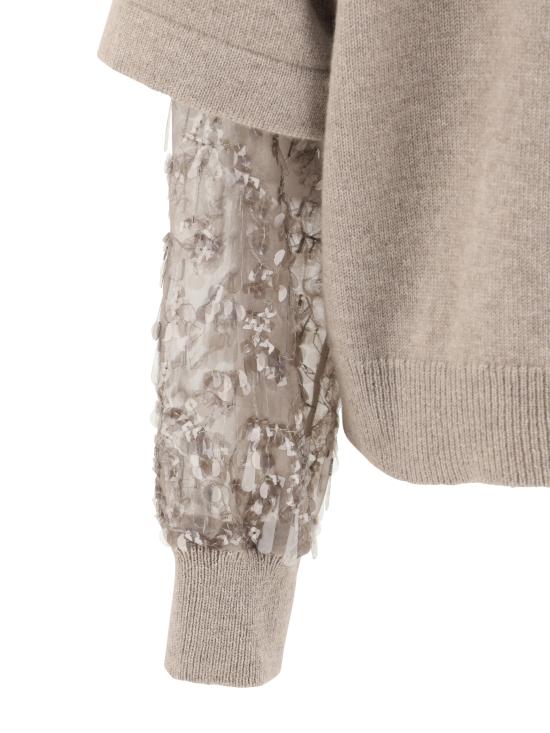 25FW 브루넬로 쿠치넬리 터틀넥 M12730003 C077 BROWN - BRUNELLO CUCINELLI