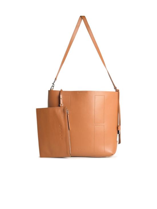25FW 호간 토트백 KBW01RS0300TZPS003 Brown - HOGAN
