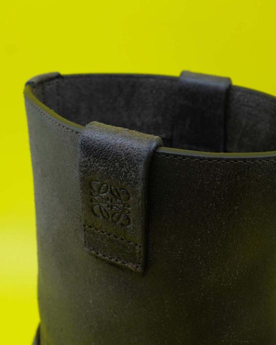  로에베 부츠 카프스킨 캄포 바이커  다크 브라운 - LOEWE