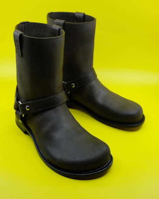  로에베 부츠 카프스킨 캄포 바이커  다크 브라운