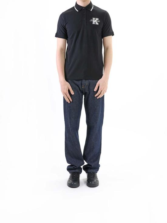 25SS 칼라거펠트 폴로 티셔츠 KM745015552221990 Black - KARL LAGERFELD