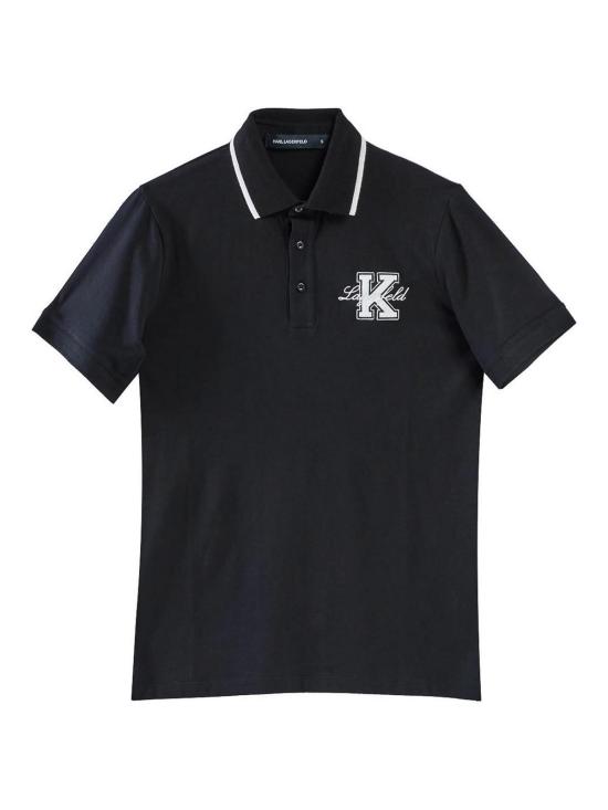 25SS 칼라거펠트 폴로 티셔츠 KM745015552221990 Black