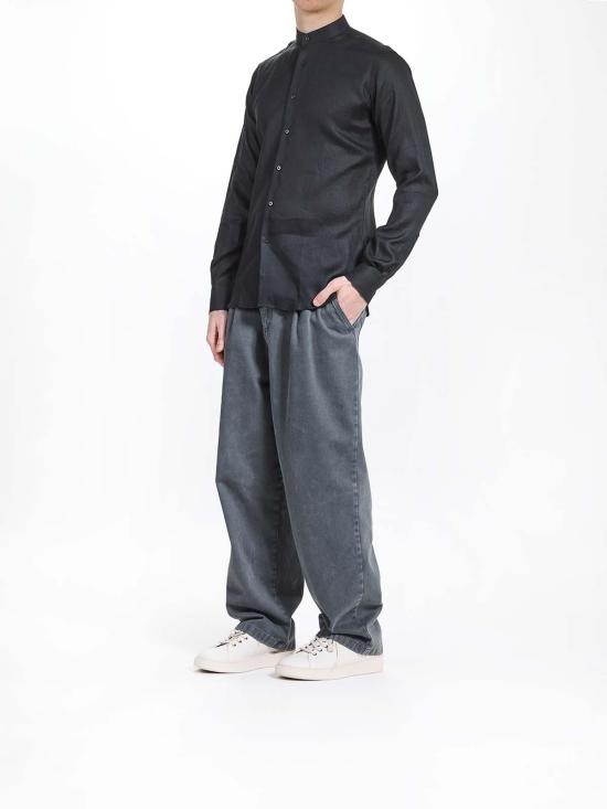 26SS 칼라거펠트 긴팔 셔츠 KM605035552667990 Black - KARL LAGERFELD