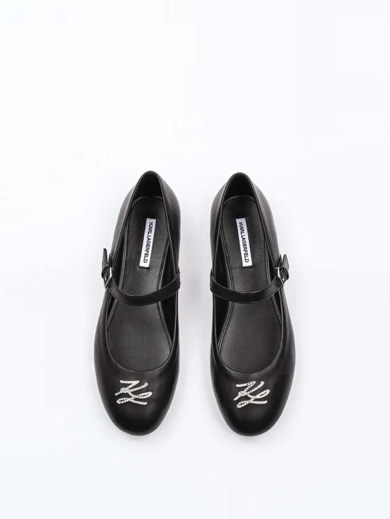 26SS 칼라거펠트 플랫 슈즈 KL40121S000 Black - KARL LAGERFELD