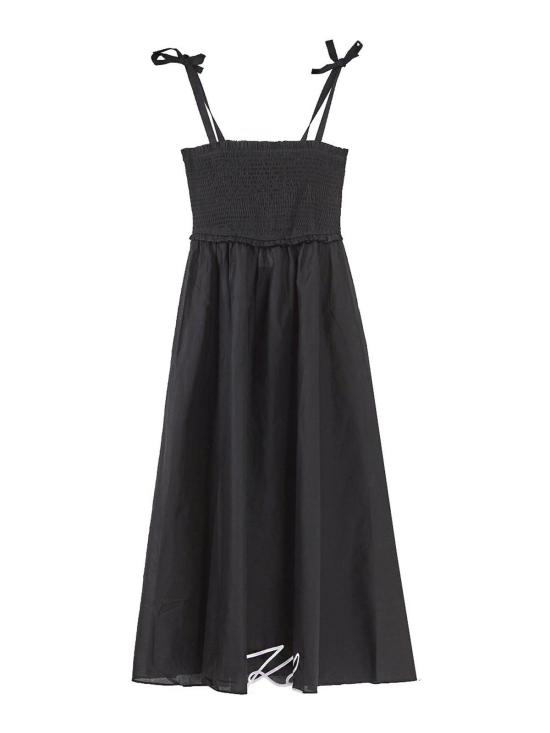 26SS 칼라거펠트 롱 원피스 KHA2W46009999 Black