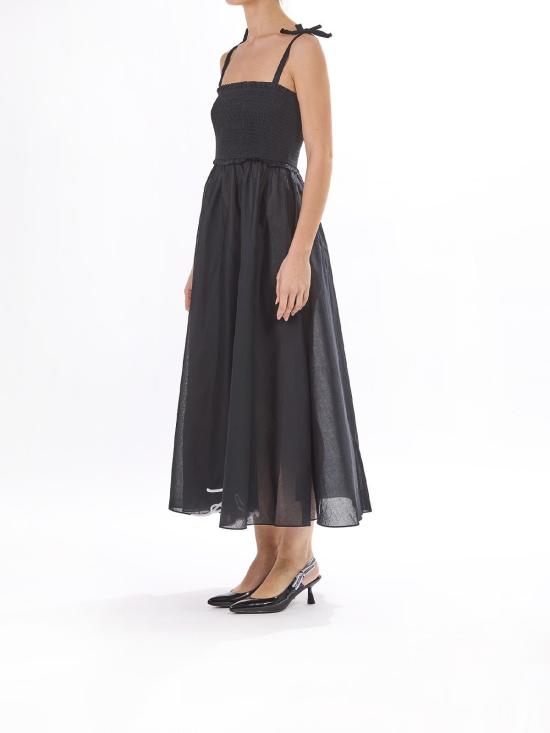 26SS 칼라거펠트 롱 원피스 KHA2W46009999 Black - KARL LAGERFELD