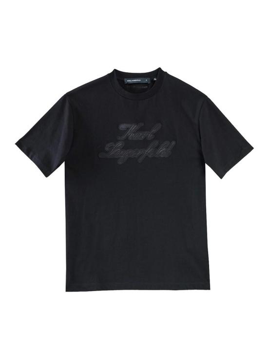 25SS 칼라거펠트 반팔 티셔츠 KM755133552225990 Black