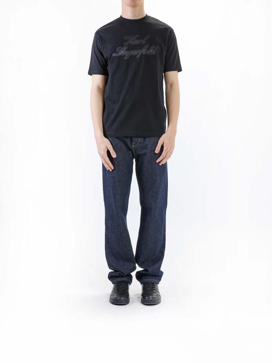 25SS 칼라거펠트 반팔 티셔츠 KM755133552225990 Black - KARL LAGERFELD