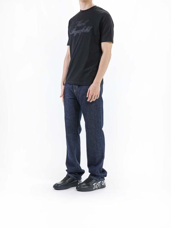 25SS 칼라거펠트 반팔 티셔츠 KM755133552225990 Black - KARL LAGERFELD