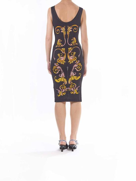  베르사체 미디 스커트 78HAO9P6JS473G89 Black - VERSACE