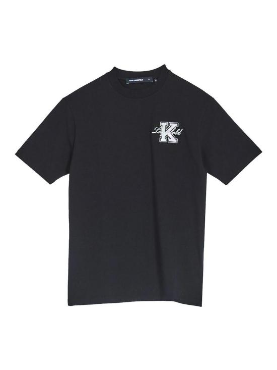 25SS 칼라거펠트 반팔 티셔츠 KM755148552221990 Black