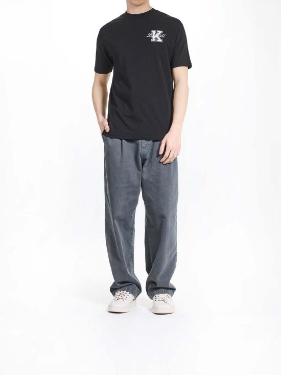 25SS 칼라거펠트 반팔 티셔츠 KM755148552221990 Black - KARL LAGERFELD