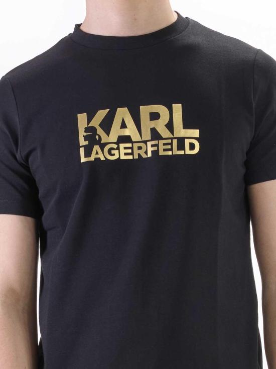  칼라거펠트 반팔 티셔츠 KM755087552235160 Black - KARL LAGERFELD