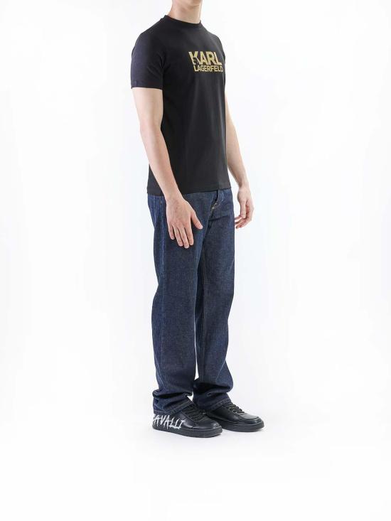  칼라거펠트 반팔 티셔츠 KM755087552235160 Black - KARL LAGERFELD