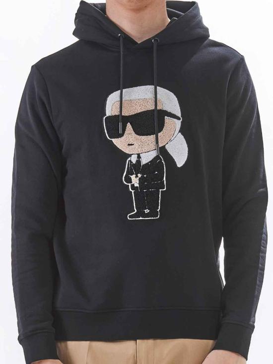  칼라거펠트 후드 티셔츠 705075544950990 Black - KARL LAGERFELD