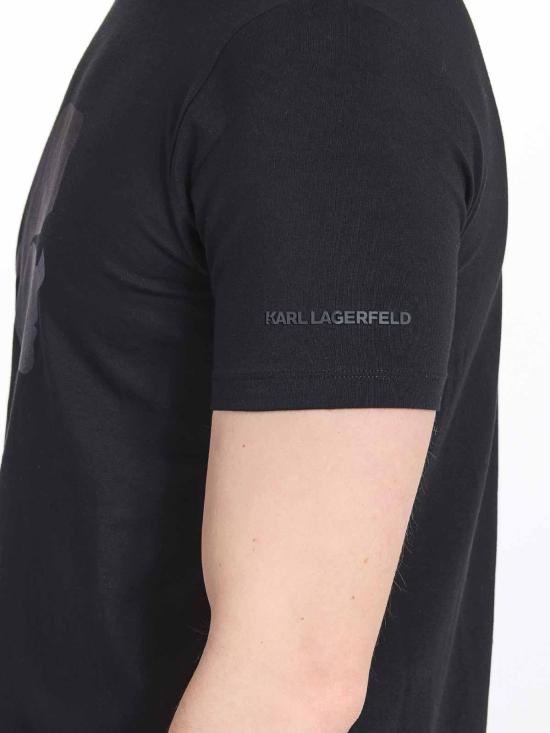 26SS 칼라거펠트 반팔 티셔츠 KM755054552221990 Black - KARL LAGERFELD